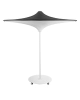 Hulasol umbrella color ivory and white mast